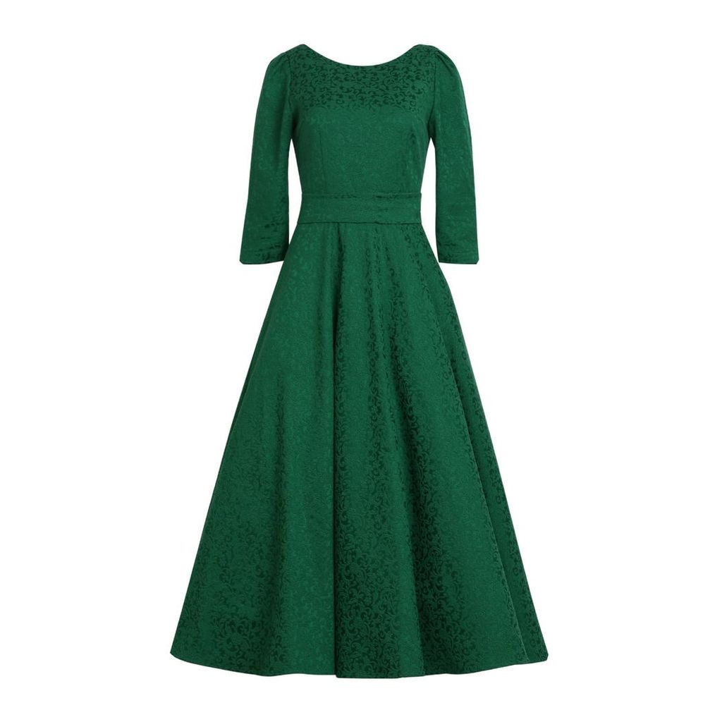 MATSOUR'I - Jacquard Dress Alyzee Green