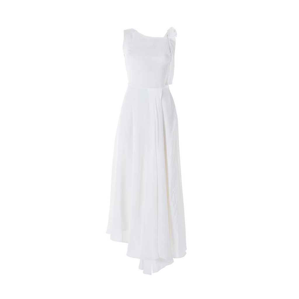 Emelita - Silk White Dress
