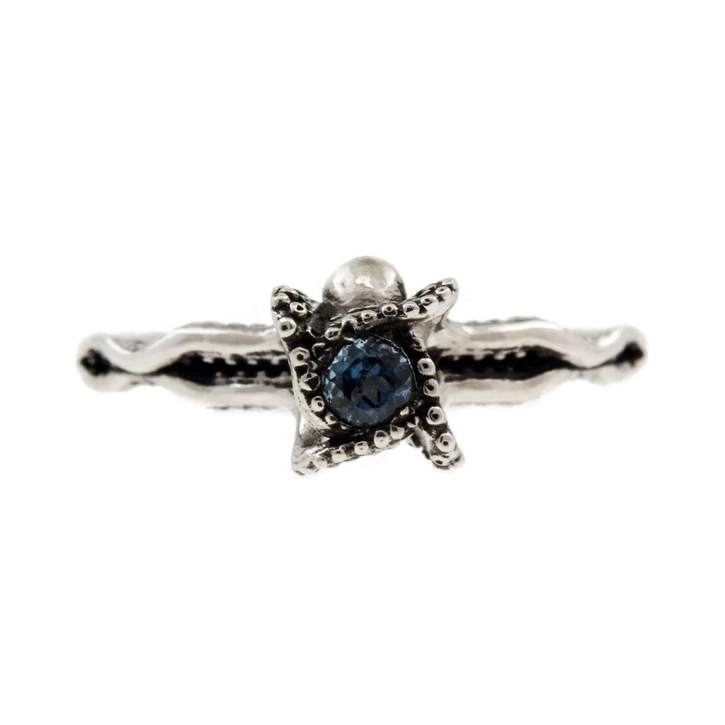 Lee Renee - Octopus Blue Topaz Ring Silver