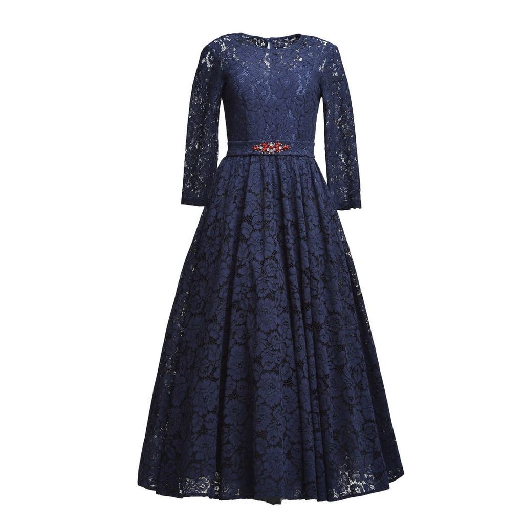 MATSOUR'I - Lace Dress Viktoria Blue
