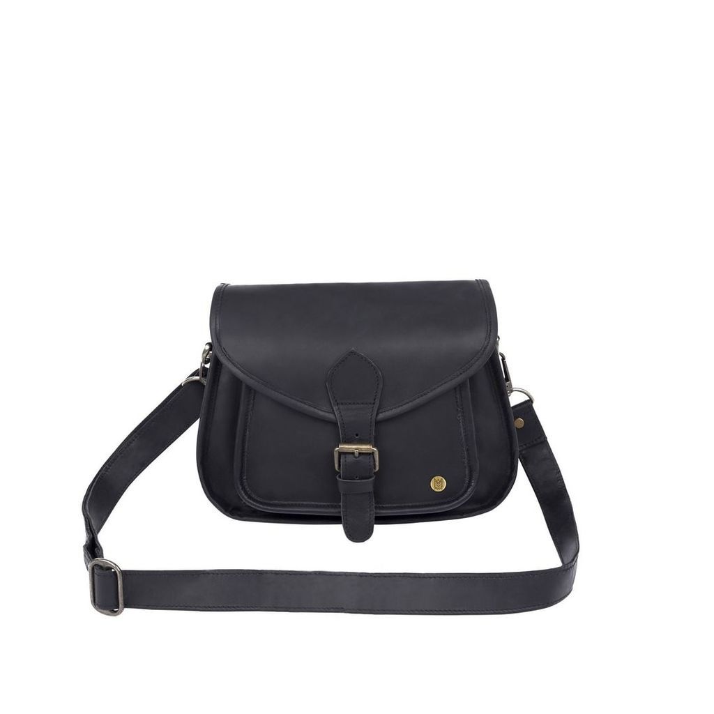 MAHI Leather - Classic Saddle Bag In Black Leather