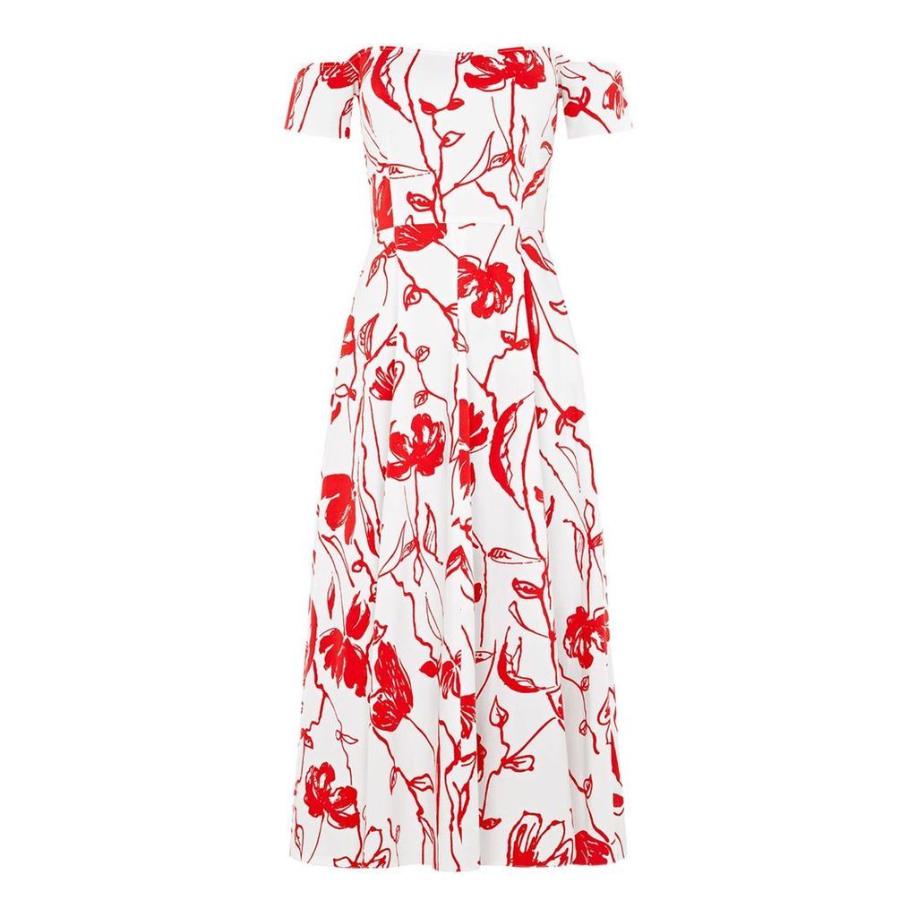 SABINNA - Victoria Dress Red Flowers