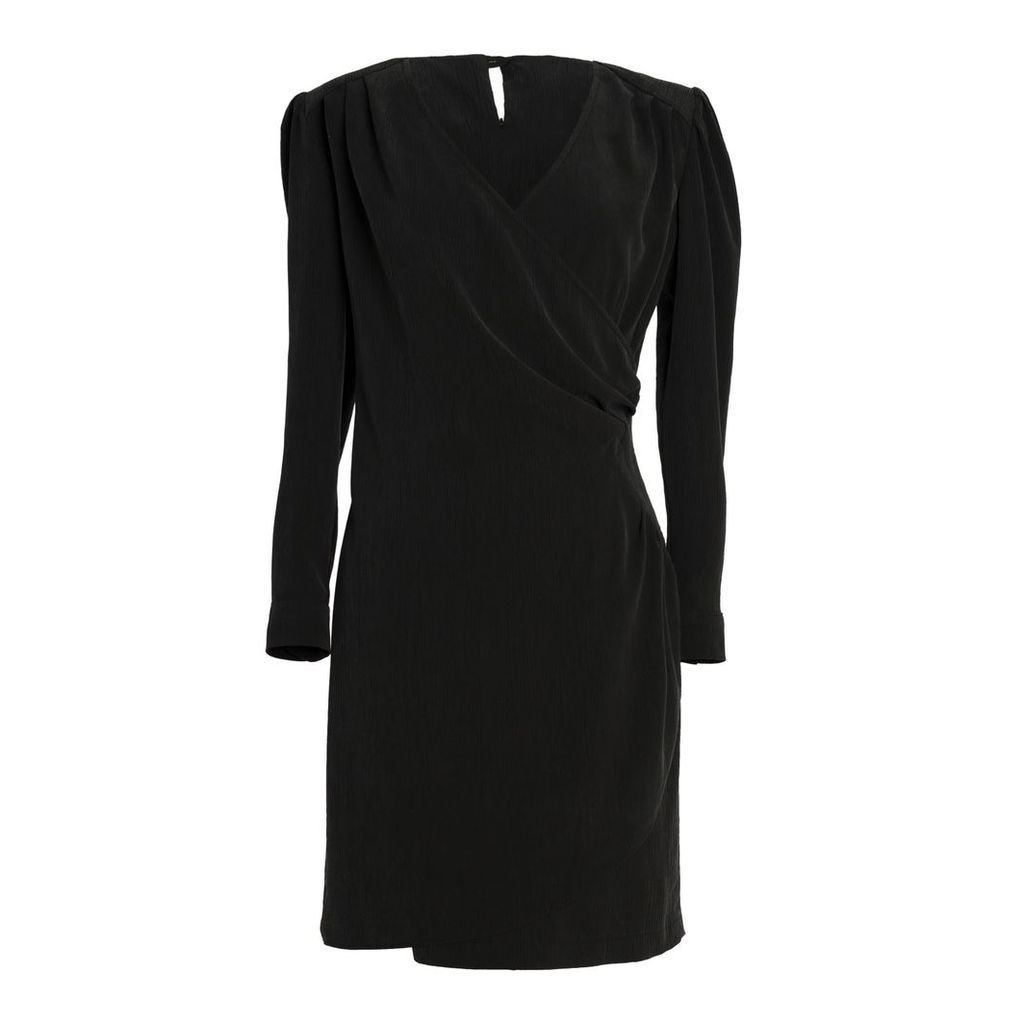 Tomcsanyi - Mavti Charcoal Overlap Dress