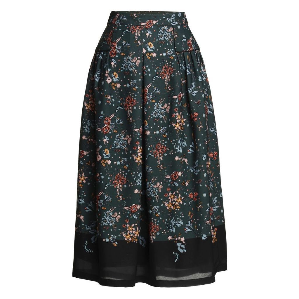 Emily Lovelock - Floral Pleated Skirt