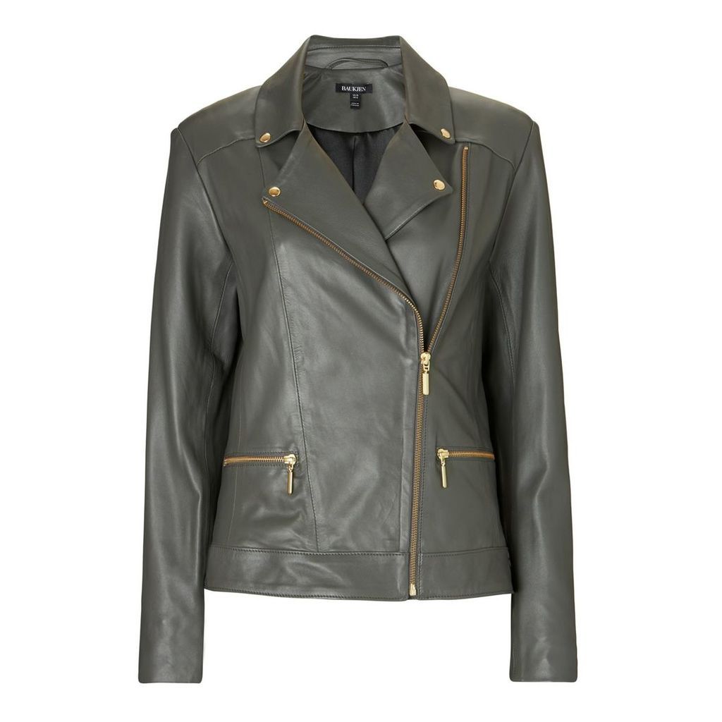Baukjen - Kara Leather Jacket In Graphite