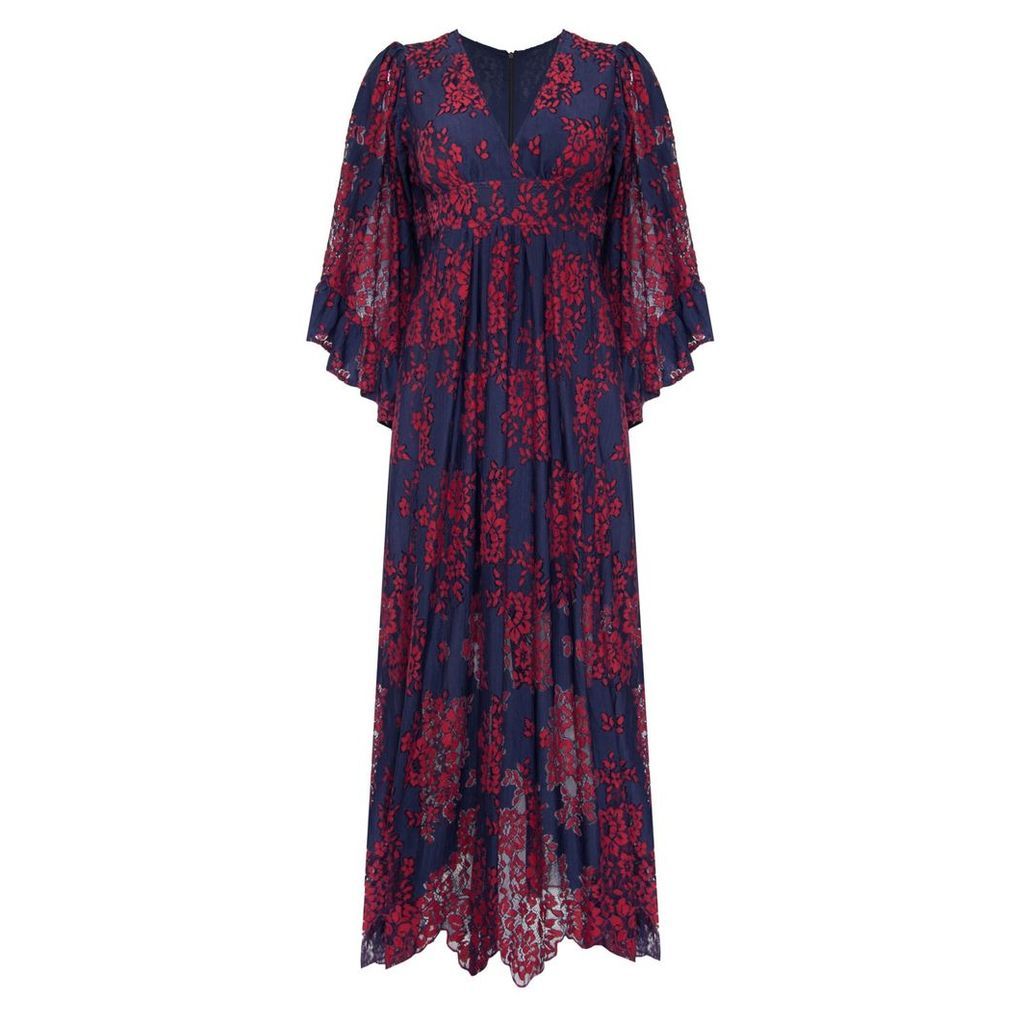 UNDRESS - Sila Brown Textured Fabric Raglan Sleeve Flare Mini Dress