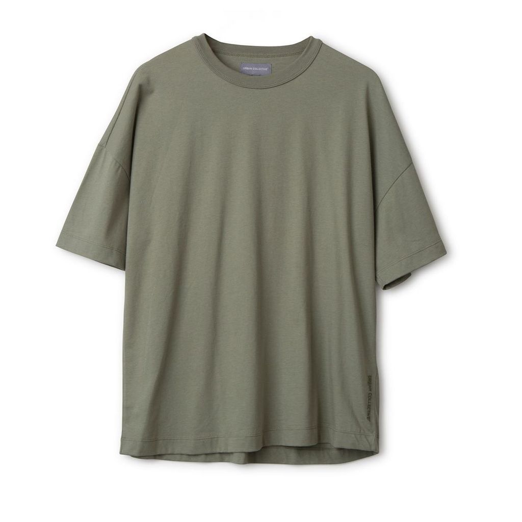 Urban Collective - Oversized Cotton T-Shirt Deep Lichen Green