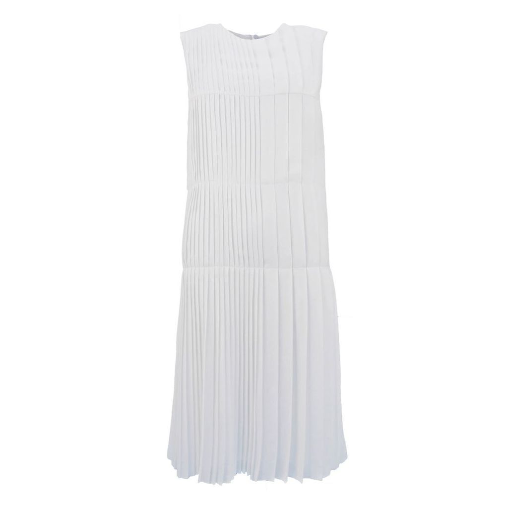 JULIANA HERC - Pleated White Dress