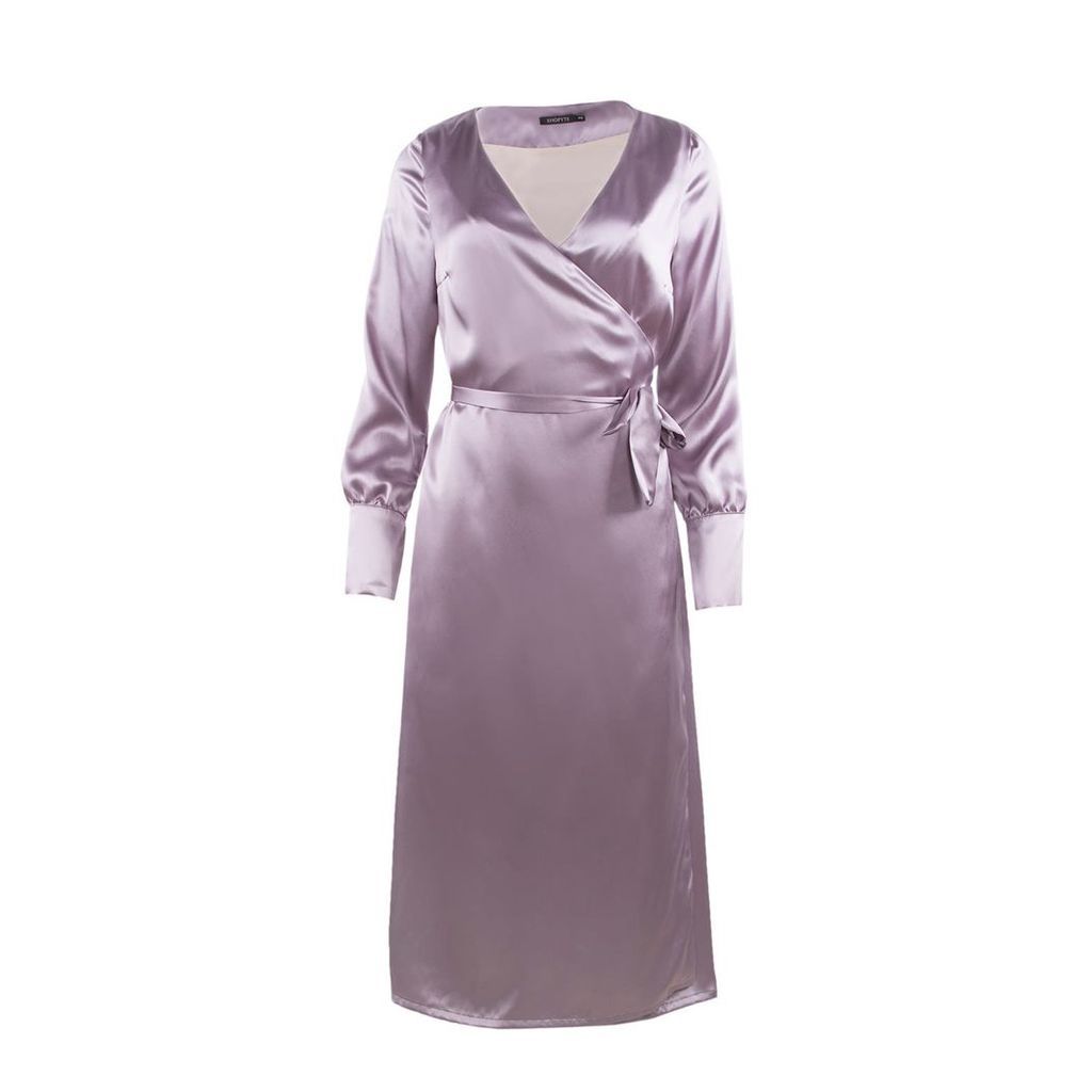 Shopyte - Anchor Grey Silk Dress