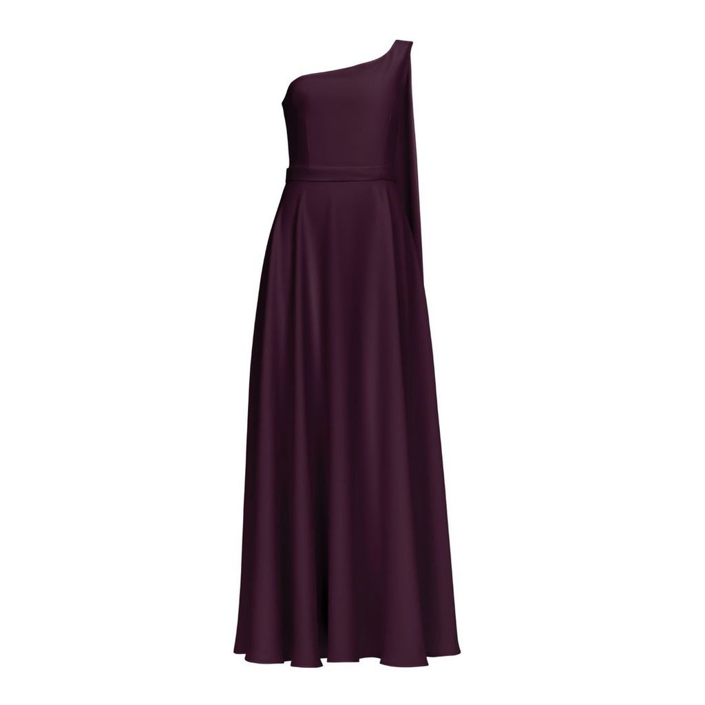 UNDRESS - Sara Purple One Shoulder Maxi Dress