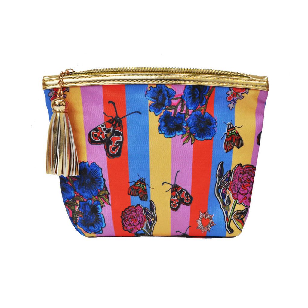 Jessica Russell Flint - Vegan Classic Make Up Bag: Circus Stripe With Gift Box