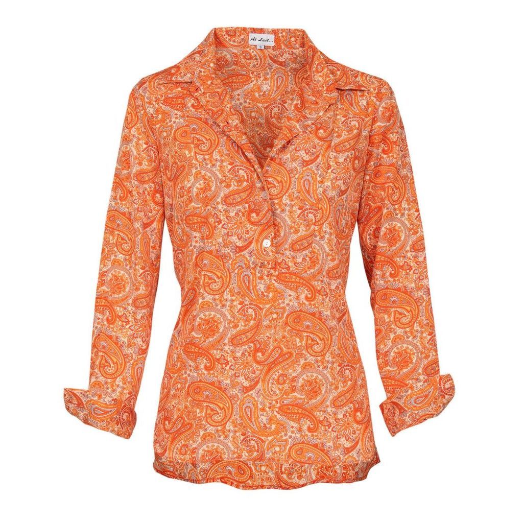 At Last. - Orange Paisley Soho Shirt