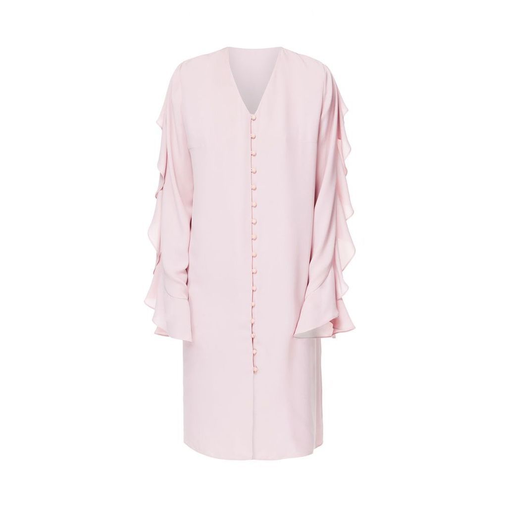 DIANA ARNO - Flo Long Sleeve Midi Dress In Blossom Pink