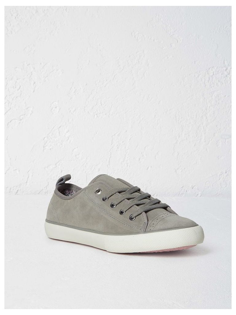 Suede Lace Up Trainer