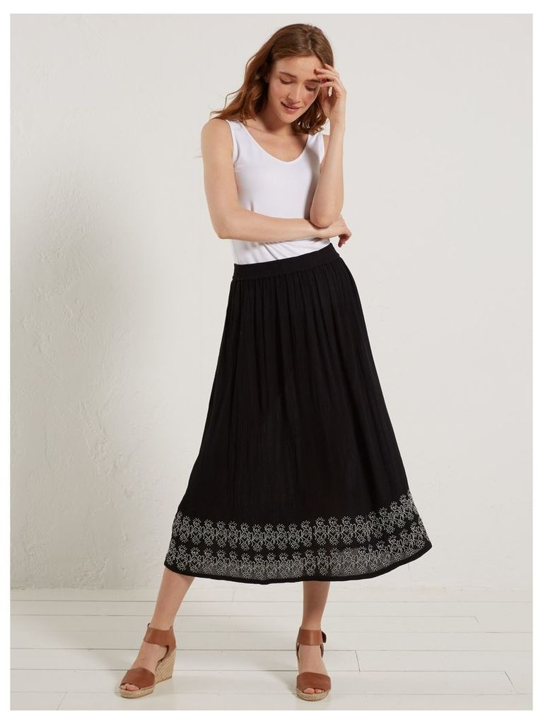 Alissa Crinkle Emb Skirt