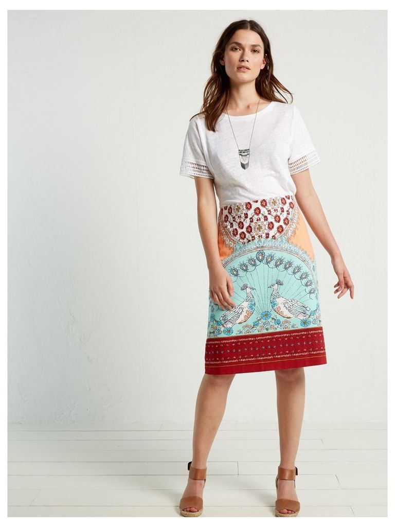 Porto Print Woven Skirt