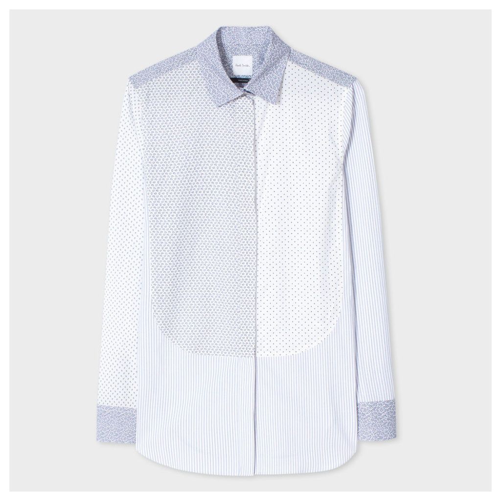 Women's Patchwork Cotton Shirt With Mixed 'Ditsy' Print