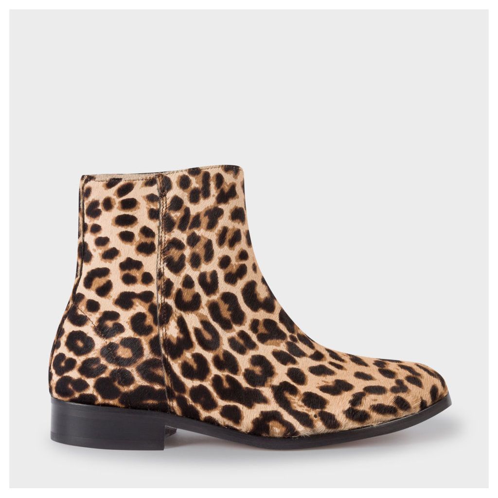 Women's Leopard Print Calf Hair 'Brooklyn' Boots