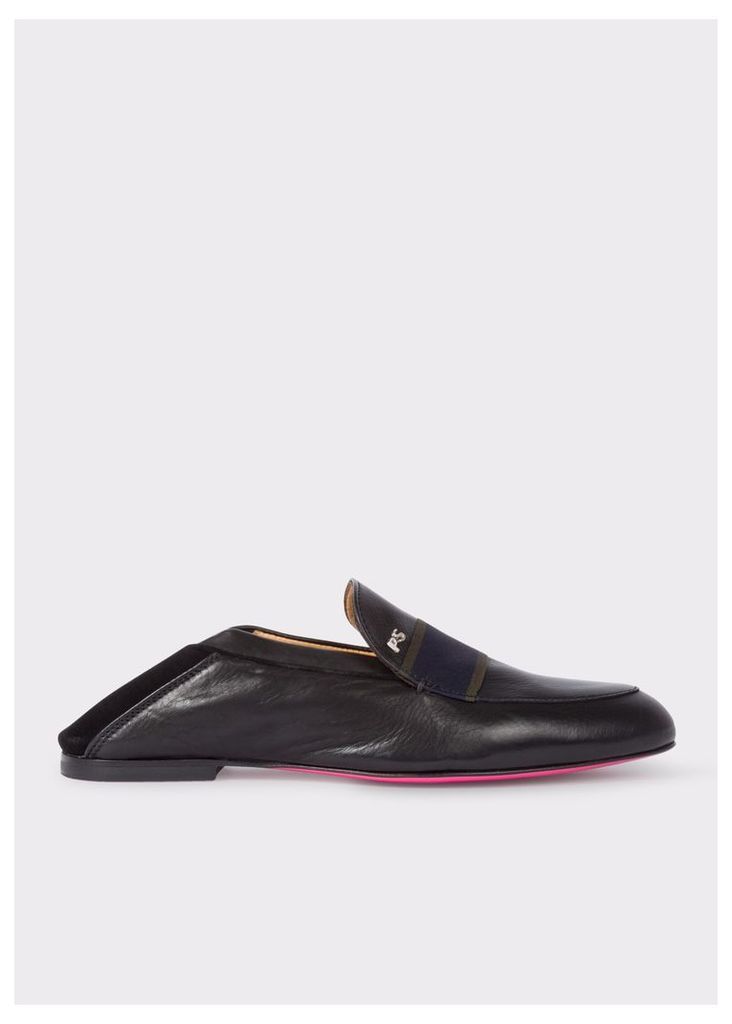 Women's Black Leather 'Freda' Penny Loafers