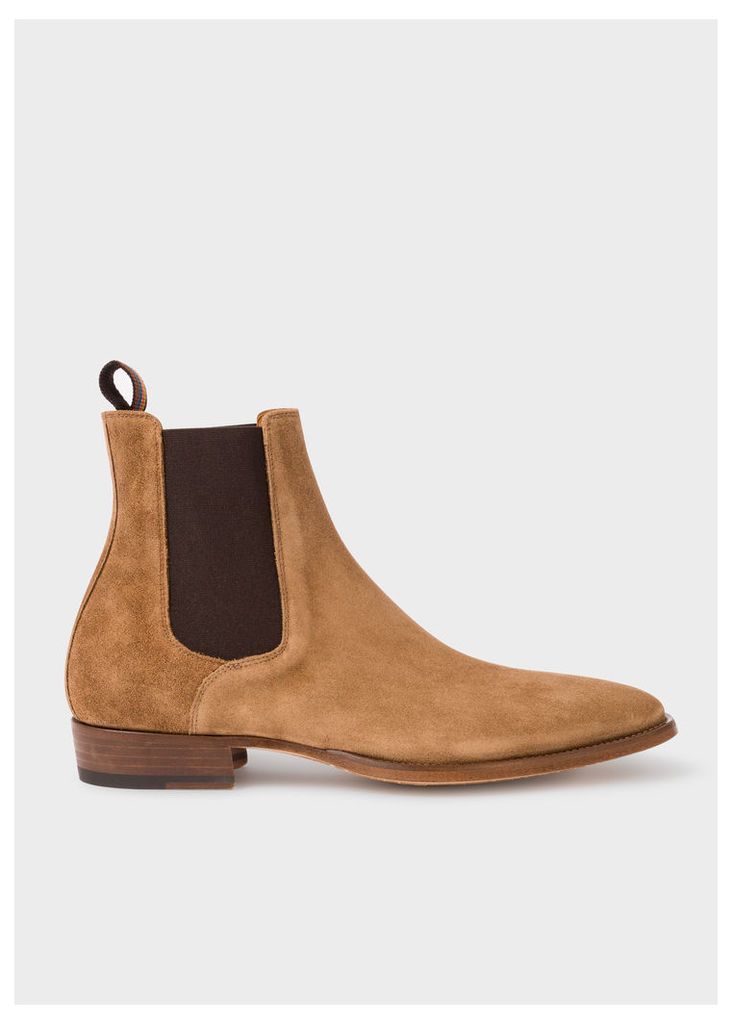 Men's Camel Suede 'Bobby' Chelsea Boots