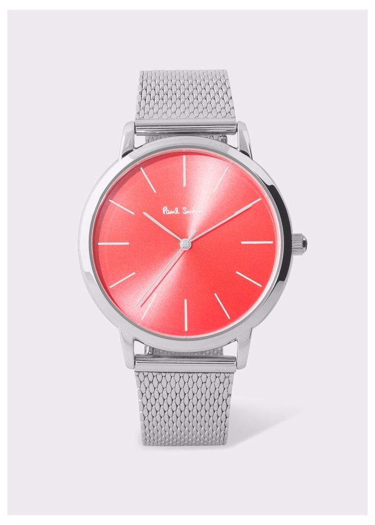 Special Edition 38mm Red And Stainless Steel 'Ma' Watch