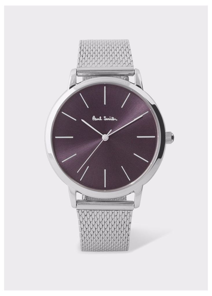 Special Edition 38mm Violet And Stainless Steel 'Ma' Watch