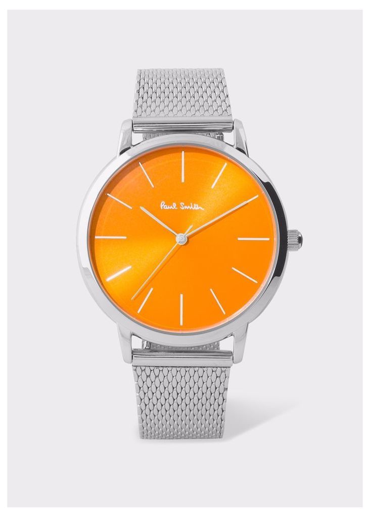 Special Edition 38mm Orange And Stainless Steel 'Ma' Watch