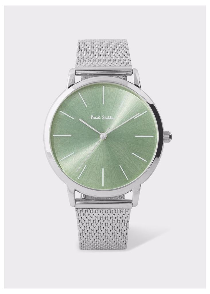 Special Edition 38mm Light Green And Stainless Steel 'Ma' Watch