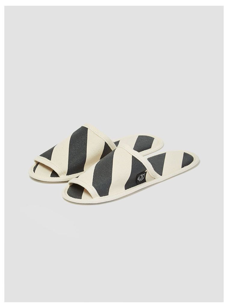 Hanelca Canvas Slippers with Bag Stripes Womenswear