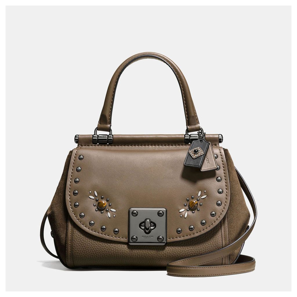 Coach Western Rivets Drifter Top Handle In Glovetanned Leather