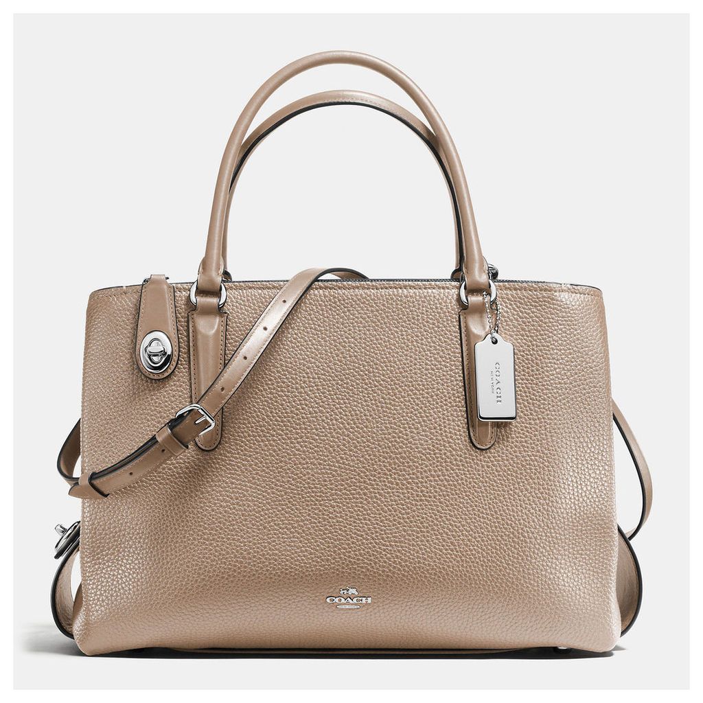 Coach Brooklyn Carryall 34 In Pebble Leather