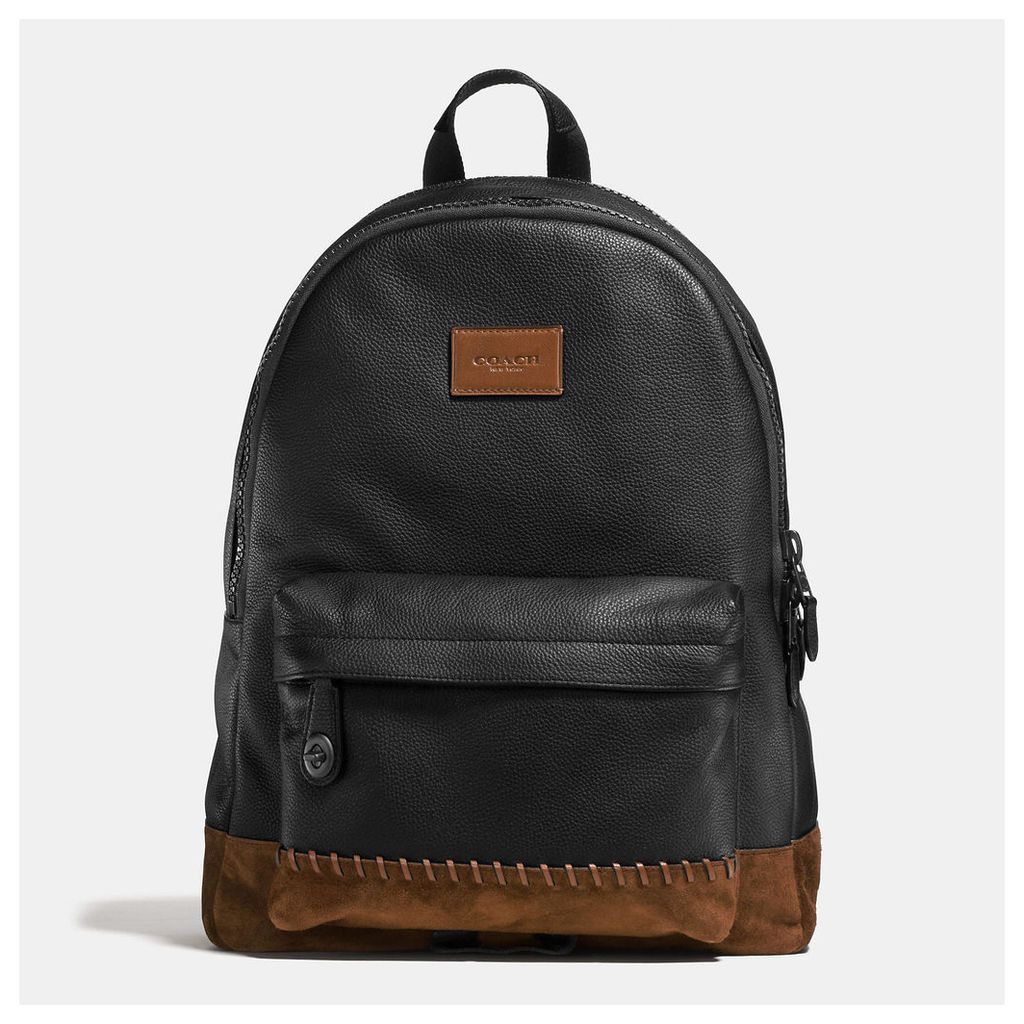 Coach Rip And Repair Campus Backpack In Polished Pebble Leather