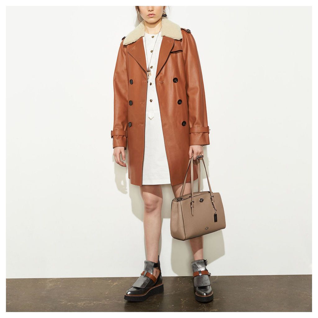 Coach Icon Leather Trench