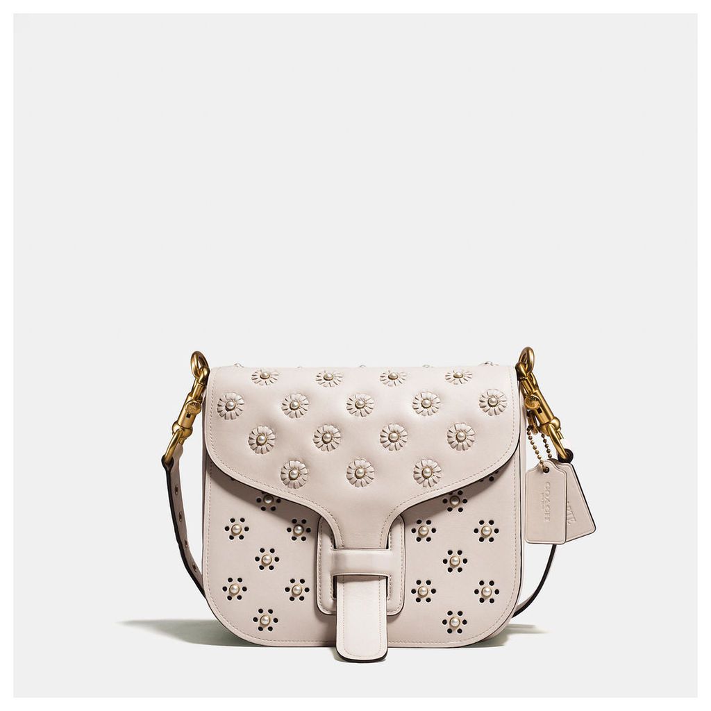 Coach Courier Bag In Glovetanned Leather With Whipstitch Eyelet And Snake Detail