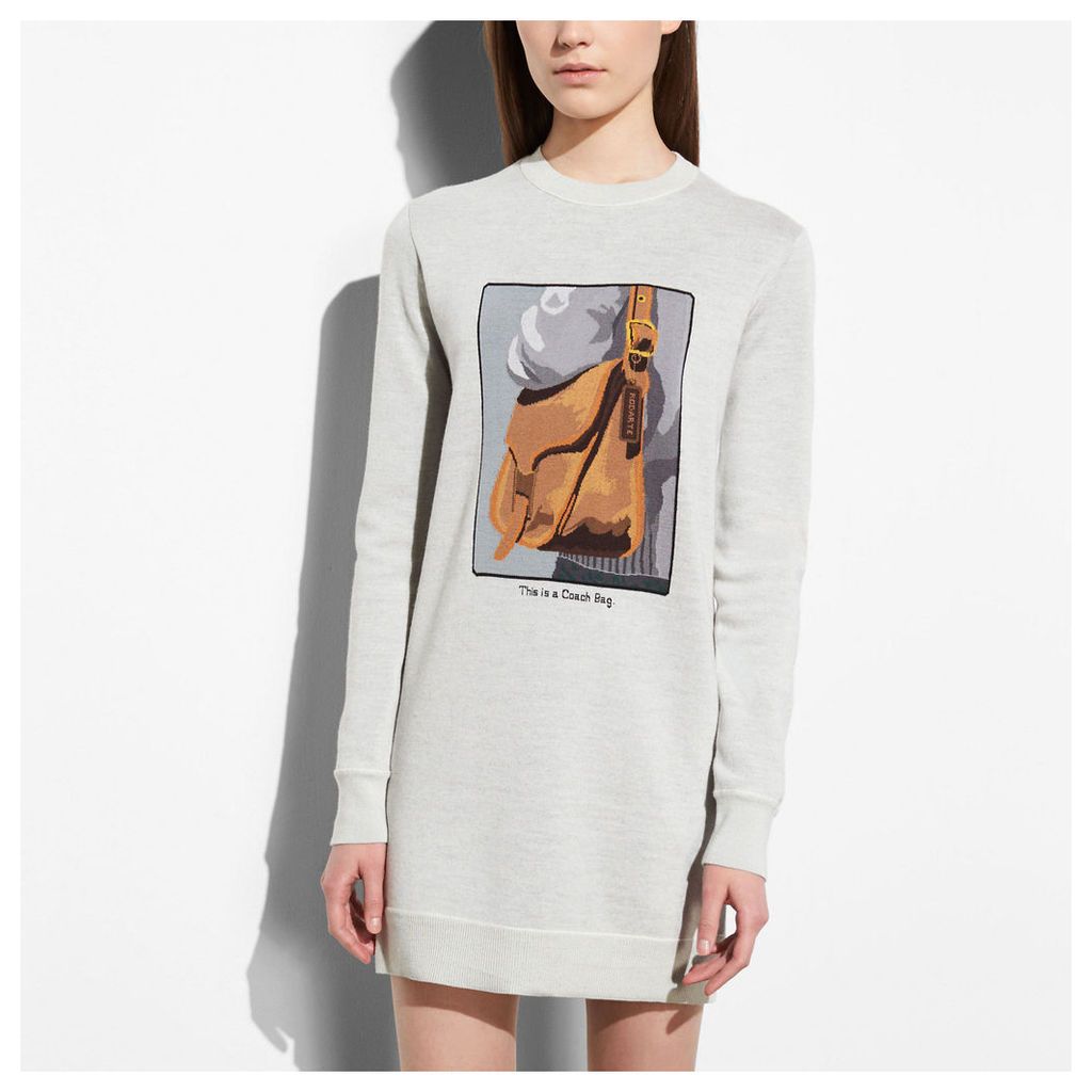 Coach Sweater Dress With Archive Intarsia