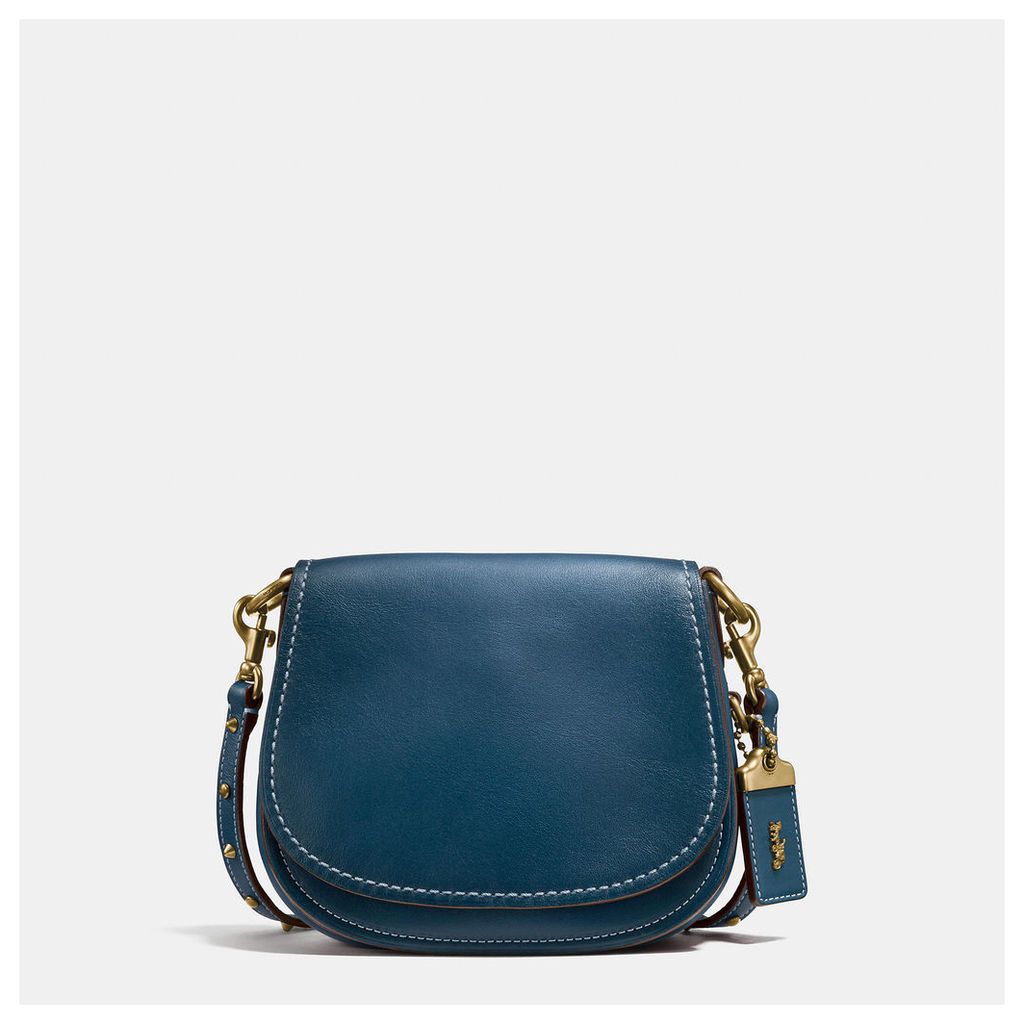 Coach Saddle Bag 17 In Glovetanned Leather