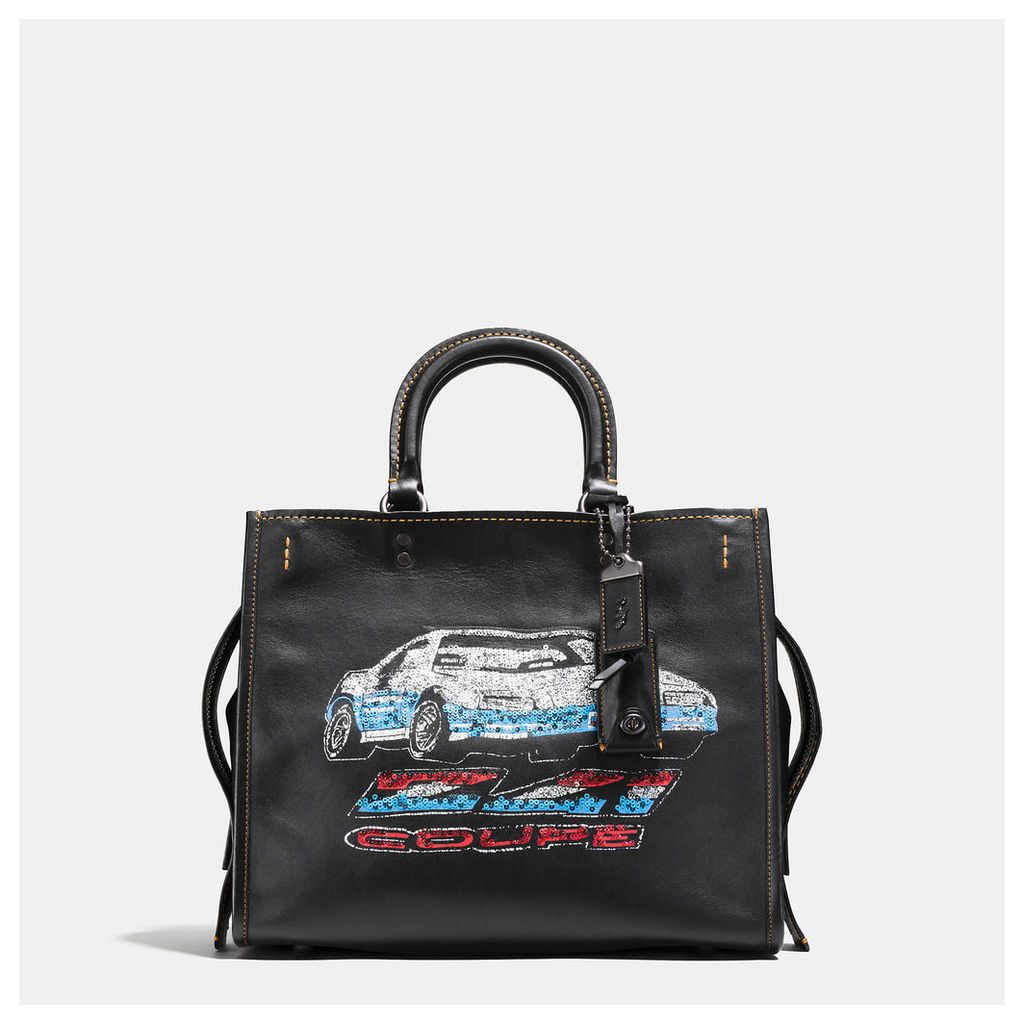 Coach Rogue In Glovetanned Leather With Car Embellishment