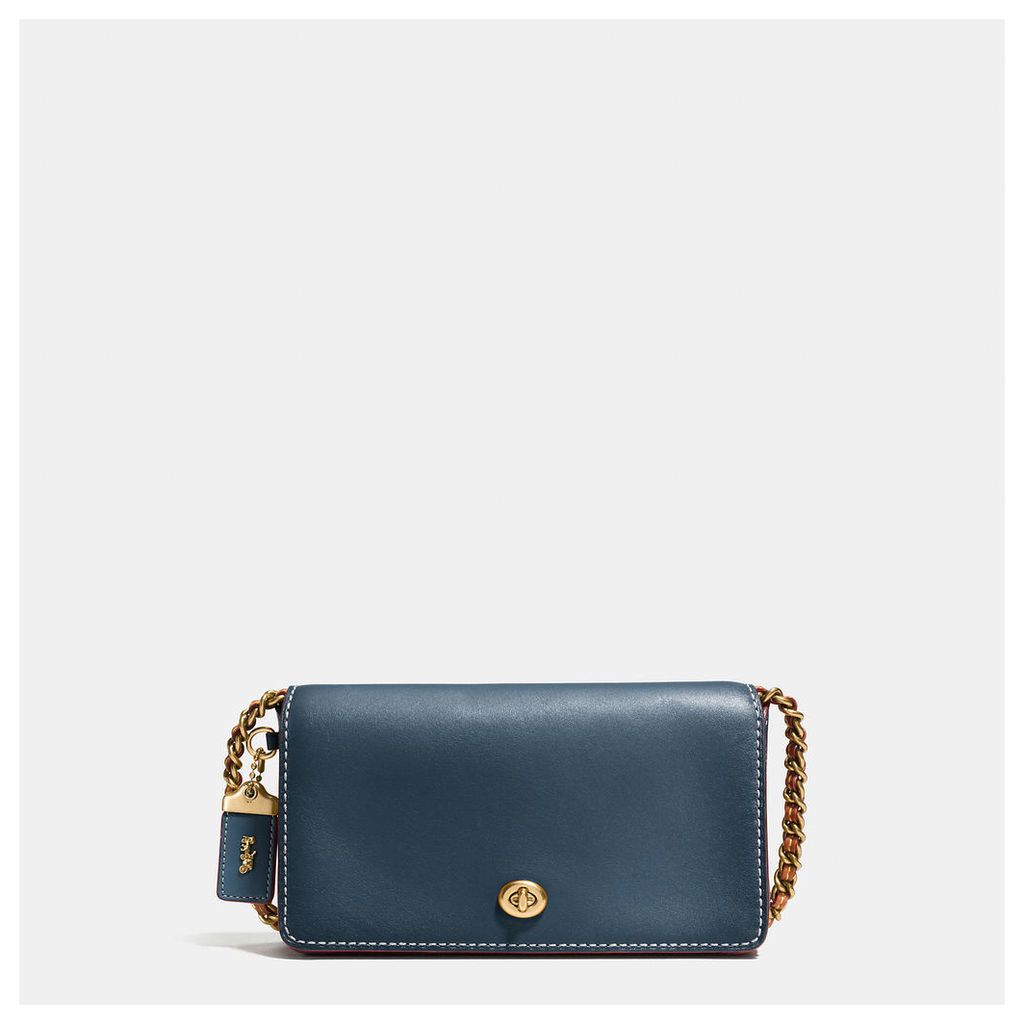 Coach Dinky Crossbody In Burnished Glovetanned Leather