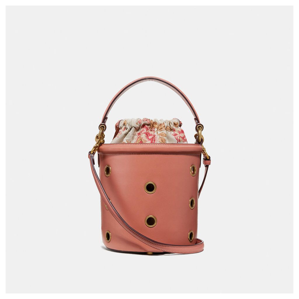 Coach Drawstring Bucket Bag With Grommets