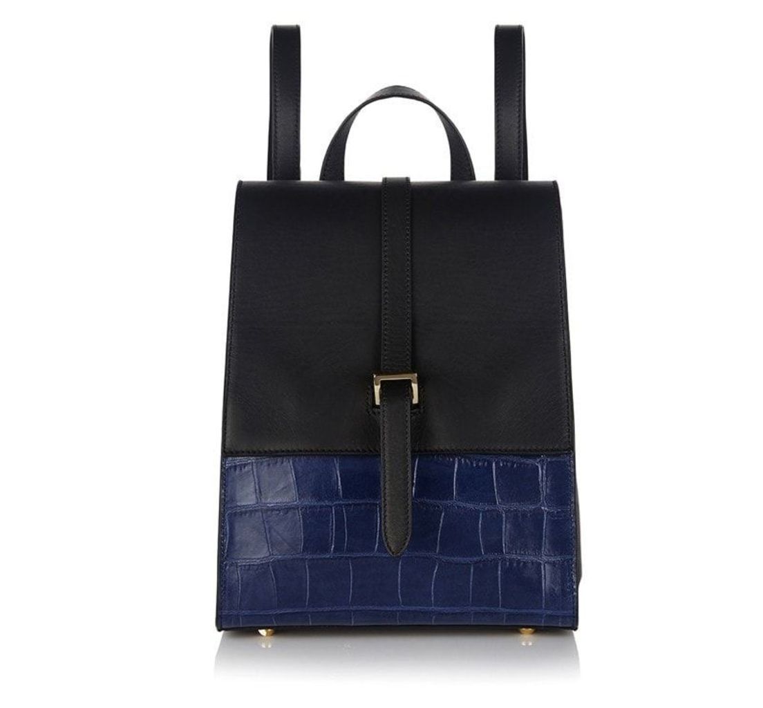 Azzurra Backpack Bag Black & Midnight Croc