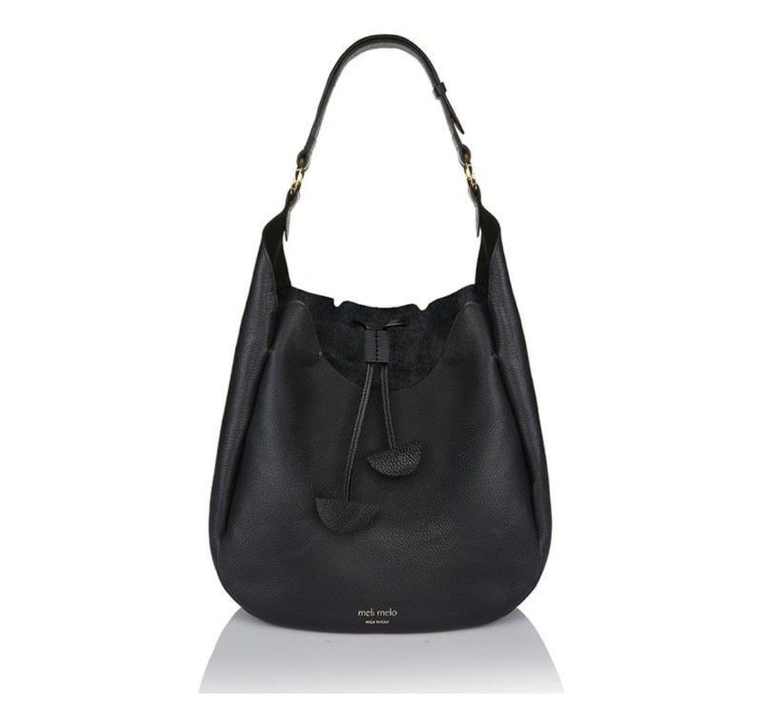 Alba Medium Shoulder Bag Black