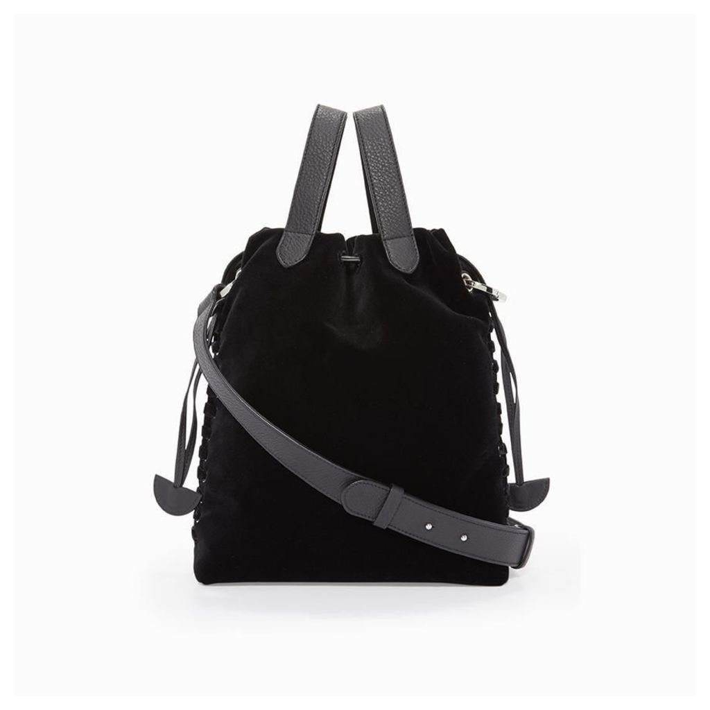 Hazel Tote Bag Black Velvet