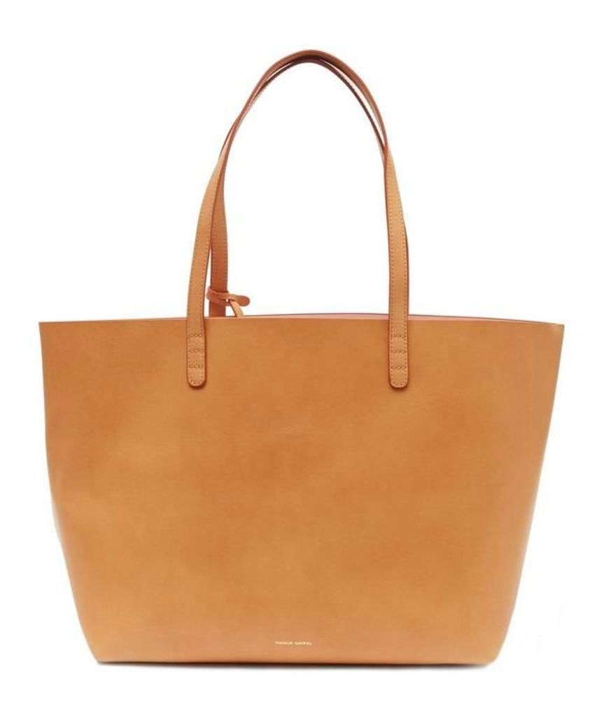Vegetable Tanned Leather Large Tote Bag