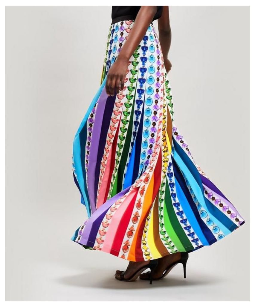 Bottle Print Rainbow Skirt