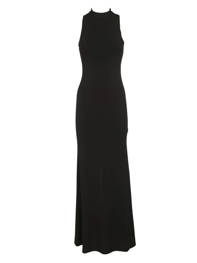 Sleeveless Dress From Alice And Olivia: Black Sleeveless Dress With Turtleneck, Slim Fit And Concealed Back Zip Fastening.