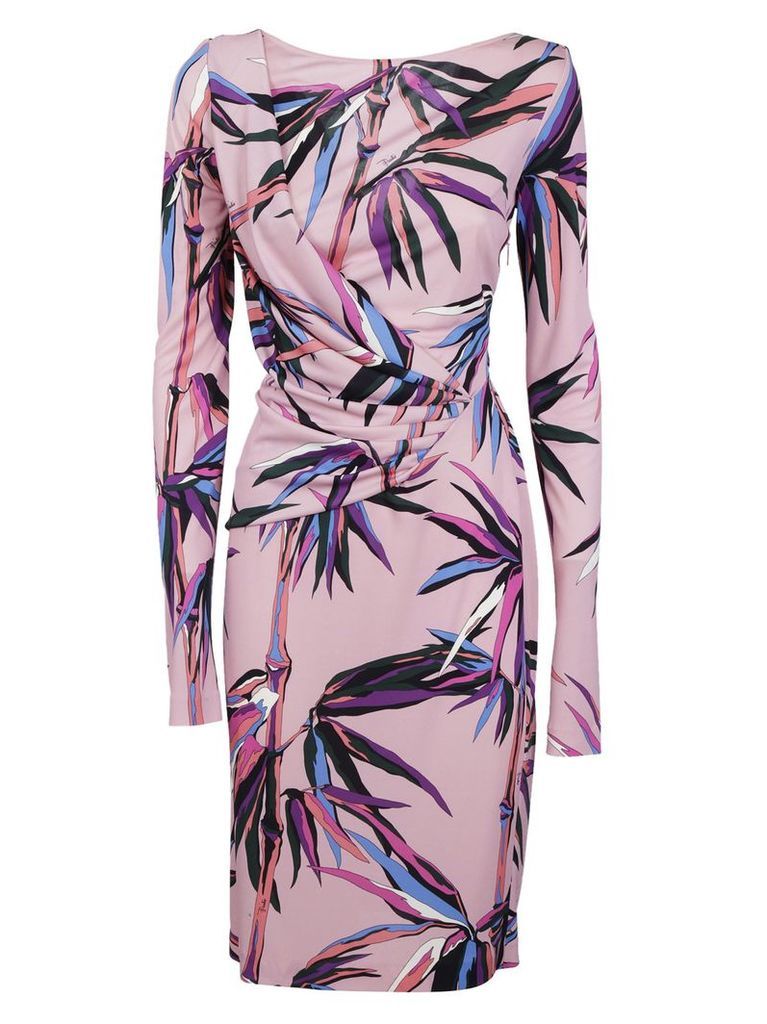 Emilio Pucci Bamboo Print Jersey Dress