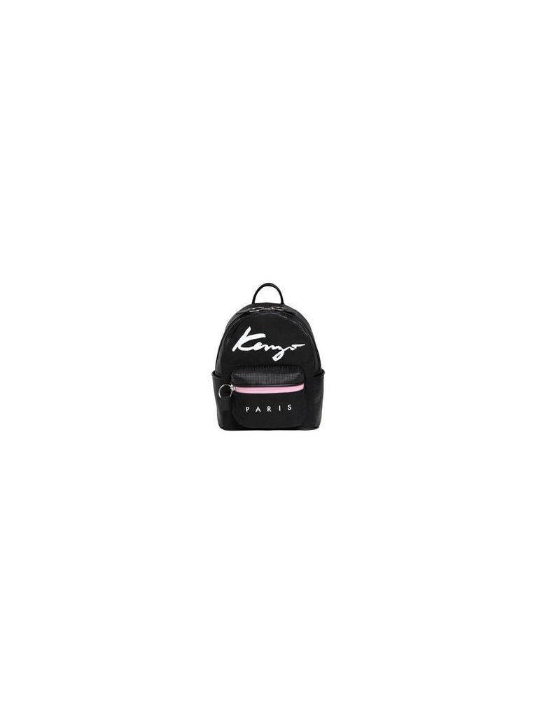 Kenzo Black Signature Paris Backpack
