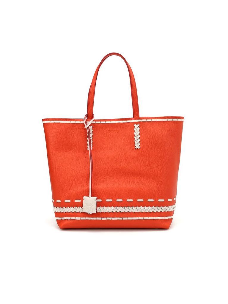Gipsy Woven Detailed Two-tone Tote