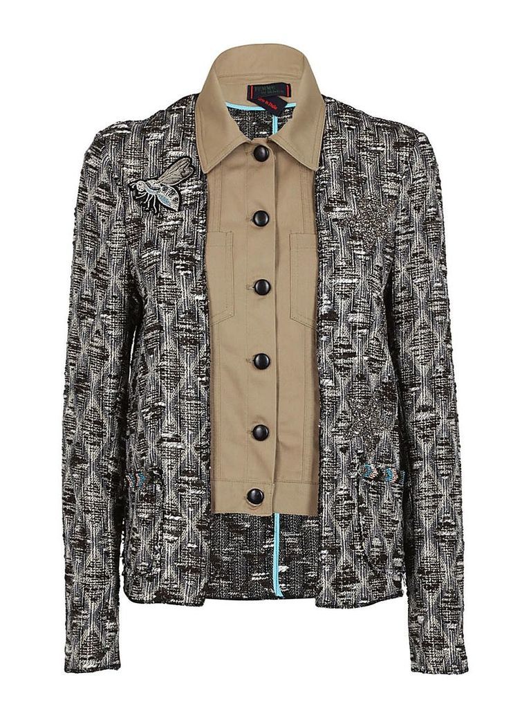Femme By Michele Rossi Button-up Jacket