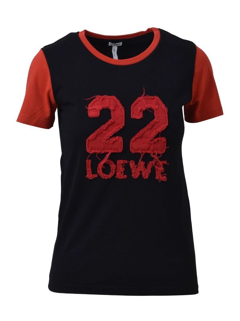 Loewe Black And Red Varsity T-shirt